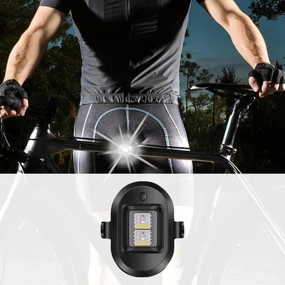 Aircraft Light Universal For Bike Car Jeep Flasher RGB Rechargeable Bicycle Light